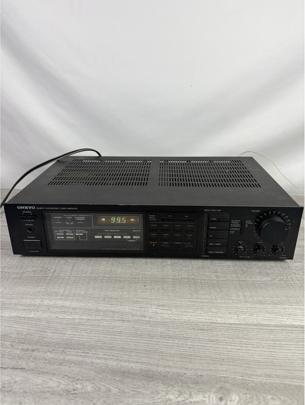 Onkyo TX-80 Quartz Synthesized AM/FM Receiver Tuner Amp Made in Japan